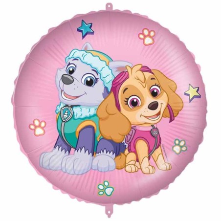 Palloncino in Foil 18" Tondo Paw Patrol "Everest e Skye" Paw Patrol