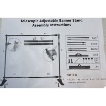 Cornice Telescopica per Pannelli Decorativi in Metallo Nero Strutture Per Allestimenti