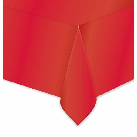Tovaglia di Plastica 137x274cm Rosso Metallizzato Rosso "Red"