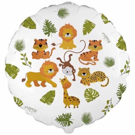 Palloncino in Foil 18" Giungla "Happy Jungle" Giungla "Happy Jungle"