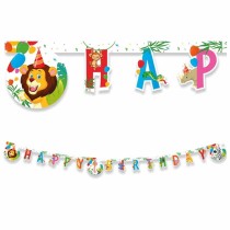 Festone Happy Birthday "Giungla Party" 2mt Giungla Party