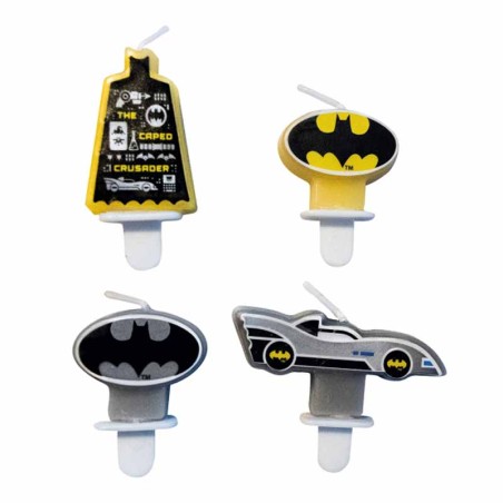 Candeline Assortite di Batman 4pz Batman