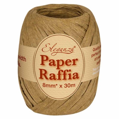 Nastrino in Carta Rafia Compostabile Kraft 30mt