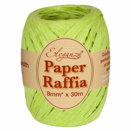 Nastrino in Carta Rafia Compostabile Verde Lime 30mt