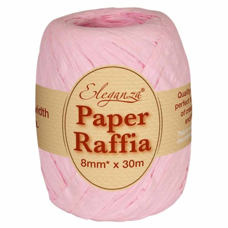 Nastrino in Carta Rafia Compostabile Rosa 30mt
