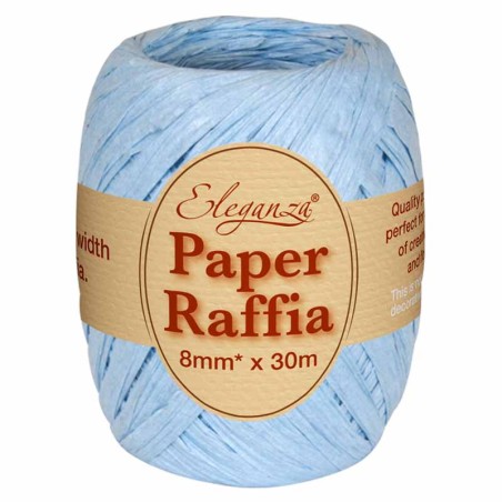 Nastrino in Carta Rafia Compostabile Celeste 30mt