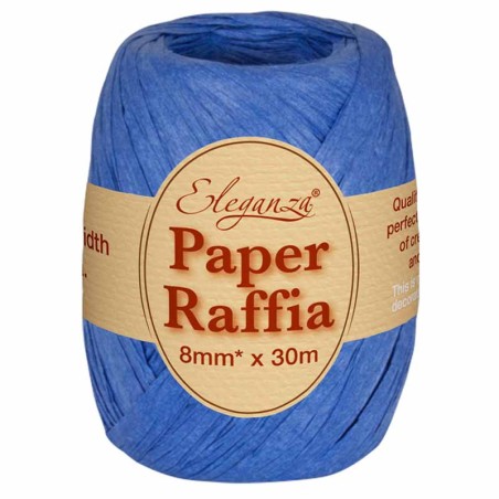 Nastrino in Carta Rafia Compostabile Blu Royal 30mt