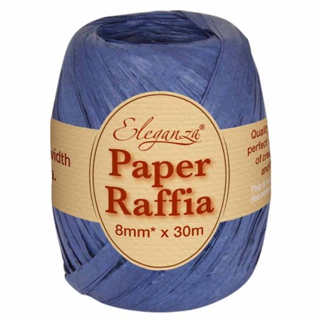 Nastrino in Carta Rafia Compostabile Blu Navy 30mt