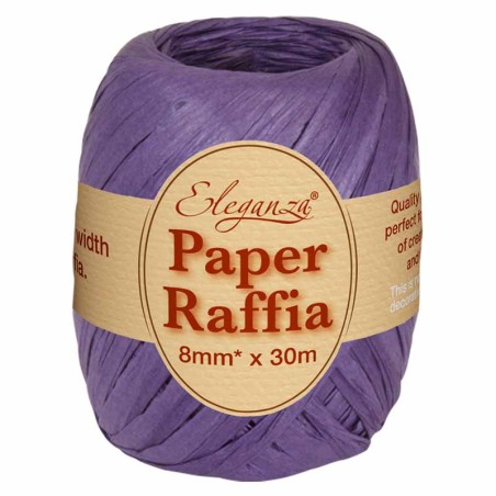 Nastrino in Carta Rafia Compostabile Viola 30mt