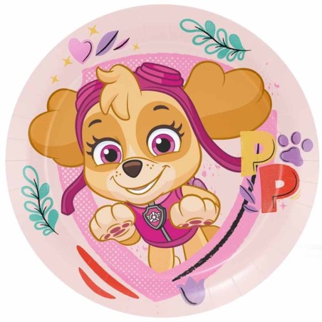 Piatto di Carta 23cm Paw Patrol "Skye" 8pz