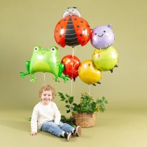 Palloncino in Foil 31" Super Shape Coccinella "Ladybug" Animali Grabo
