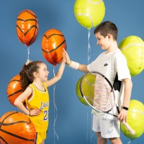 Palloncino in Foil 18" Palla da Basket "Basketball" Sport e Veicoli Grabo