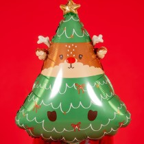 Palloncino in Foil 28" Super Shape Renna dentro l'Albero di Natale Natale e Capodanno Grabo