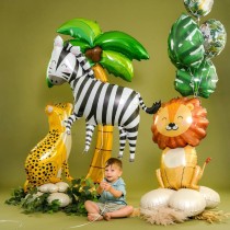 Palloncino in Foil 50" Super Shape Zebra "Jungle Zebra" Animali Grabo