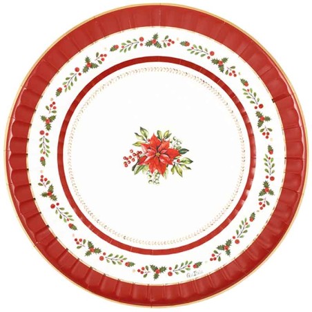 Sottopiatto di Carta 33cm "Red Royal" 6pz