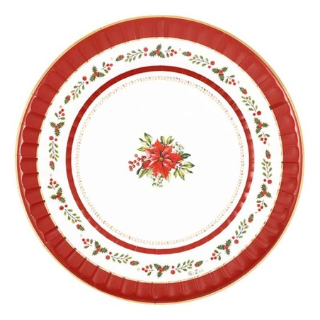 Piatto di Carta 27cm "Red Royal" 8pz