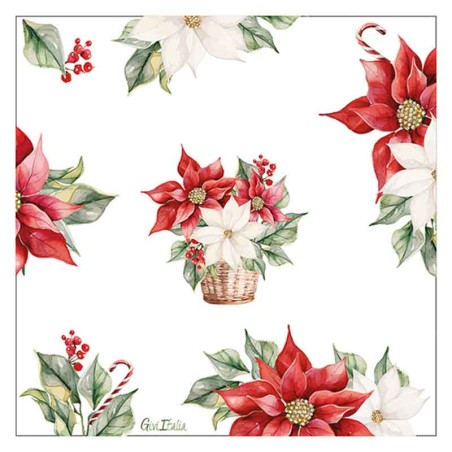 Tovagliolo di Carta 33x33cm "Stella di Natale" 16pz