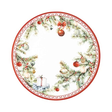 Piatto di Carta 21cm "Christmas Gift" 8pz