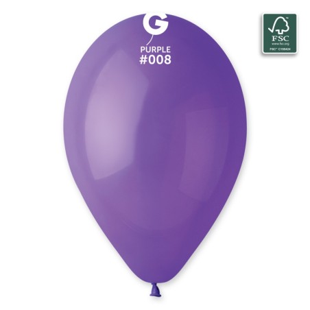 Palloncino in Lattice 13" G120 Viola "Purple 008" 50pz Gemar Standard 13" G120