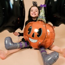 Palloncino in Foil 37" Standups Zucca di Halloween "Vintage Pumpkin" Halloween Grabo