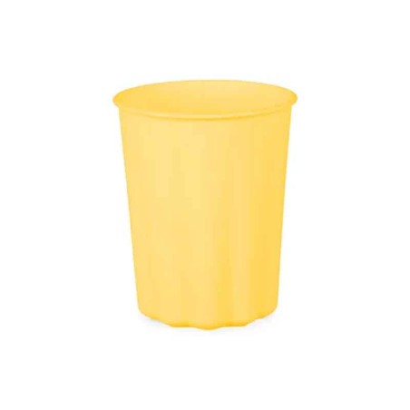 Bicchiere di Plastica 220ml Riutilizzabile Giallo Pastello 4pz