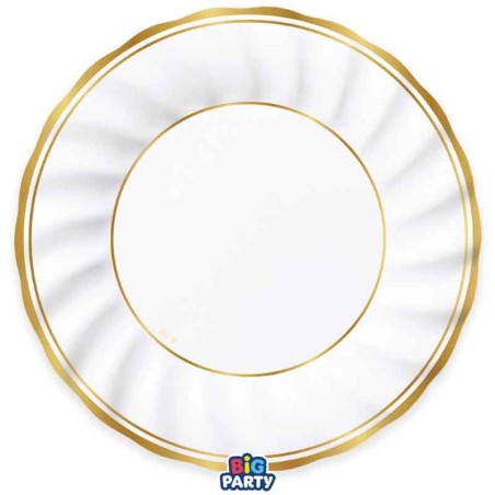 Sottopiatto di Carta 30cm "Classic Gold Metal" 6pz