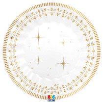 Sottopiatto di Carta 30cm "Gold Nutcracker" 6pz Lo Schiaccianoci
