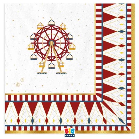 Tovagliolo di Carta 33x33cm "Christmas Carousel" 16pz