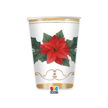 Bicchiere di Carta 250ml "Glam Christmas" 6pz