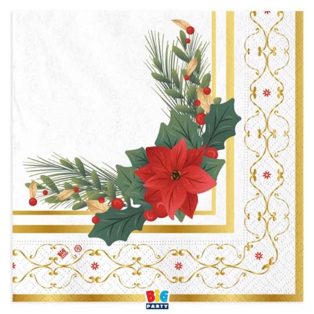 Tovagliolo di Carta 33x33cm "Glam Christmas" 16pz