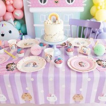 Tovagliolo di Carta 33x33cm righe con Gabby's Dollhouse 20pz Gabby's Dollhouse