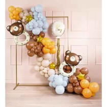 Base con Struttura Rettangolare in Metallo Oro Strutture Per Allestimenti