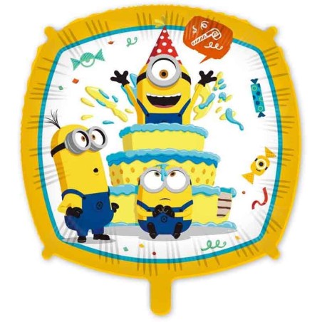 Palloncino in Foil 18" Quadrato Minions Party Minions