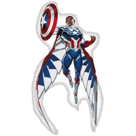 Palloncino in Foil 37" Super Shape Capitan America "Sam Wilson" Avengers