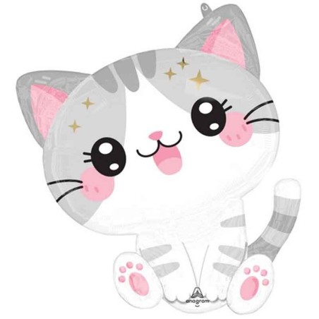 Palloncino in Foil 24" Super Shape Gattino Animali (Fattoria e Domestici)