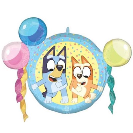 Palloncino in Foil 20" Roly Polies Bluey e Bingo Bluey