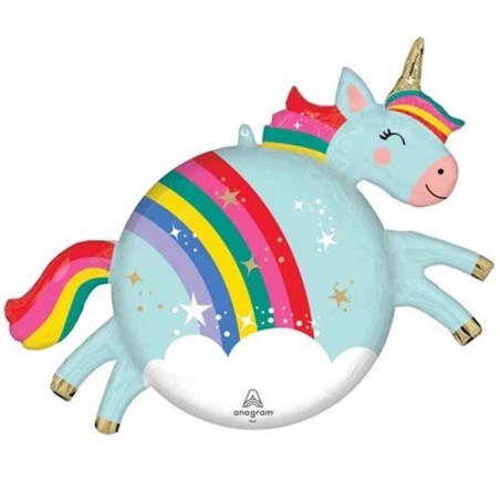 Palloncino in Foil 29" Roly Polies Unicorno Unicorno "Unicorn"