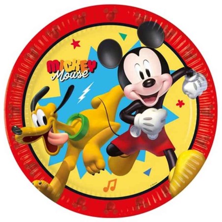 Piatto di Carta 23cm Topolino "Mickey Jump Into Fun" 8pz Mickey & Friends