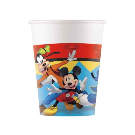 Bicchiere di Carta 200ml con Topolino "Mickey Jump Into Fun" 8pz Mickey & Friends
