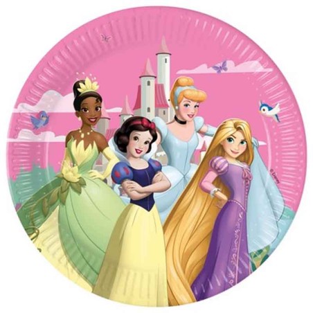 Piatto di Carta 23cm Principesse Disney "Princess Create Your World" 8pz Principesse Disney
