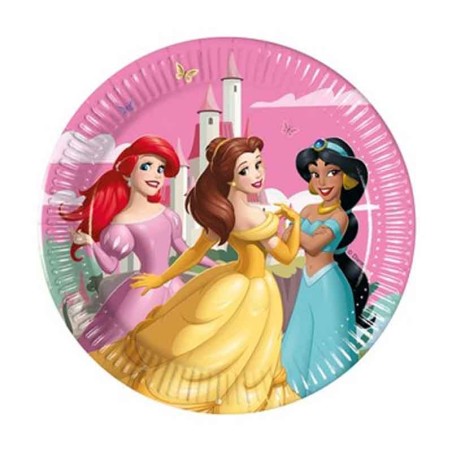Piatto di Carta 20cm Principesse Disney "Princess Create Your World" 8pz Principesse Disney