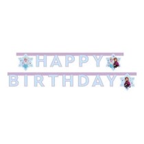 Festone Happy Birthday con Frozen "Idyllic Wonder" 2mt Festoni e Addobbi Personaggi