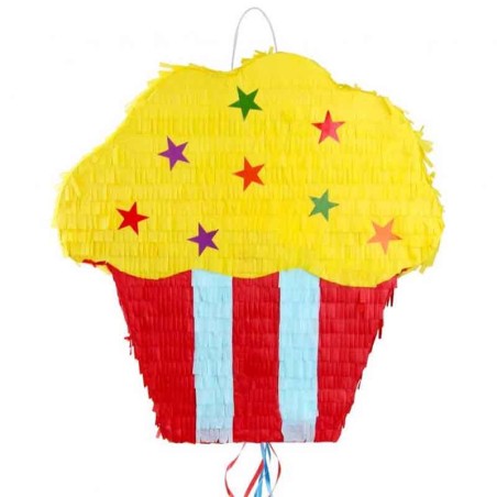 Pignatta in Cartoncino Rigido sagomata Cupcake "Pinata" Pignatte Fantasia