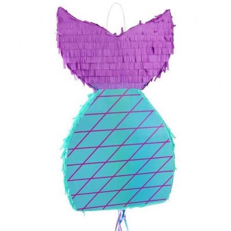 Pignatta in Cartoncino Rigido sagomata Coda Sirena "Pinata" Pignatte Fantasia