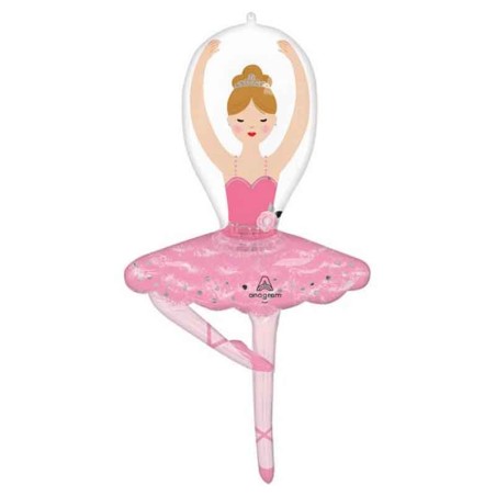 Palloncino in Foil 43" Super Shape Ballerina Festa Tema Danza e Ballerine