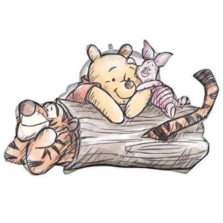 Palloncino in Foil 31" Super Shape Winnie the Pooh con Pimpi e Tigro Winnie the Pooh
