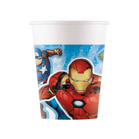 Bicchiere di Carta 200ml con Avengers "Evergreen" 8pz Avengers