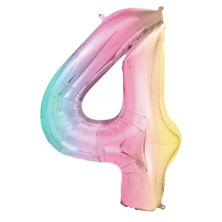 Palloncino in Foil 40" N.4 Arcobaleno Pastello