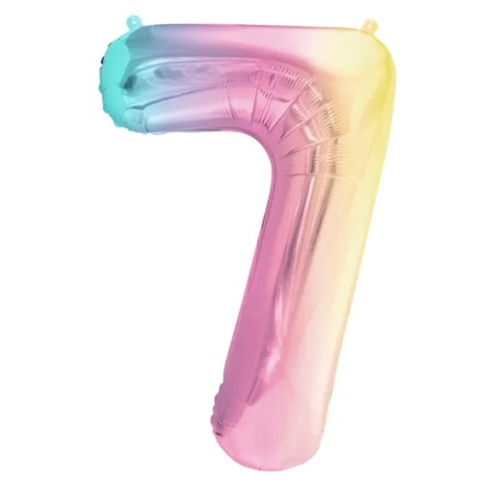 Palloncino in Foil 40" N.7 Arcobaleno Pastello