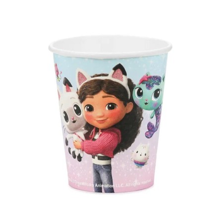 Bicchiere di Carta 250ml Gabby's Dollhouse & Friends 6pz Gabby's Dollhouse